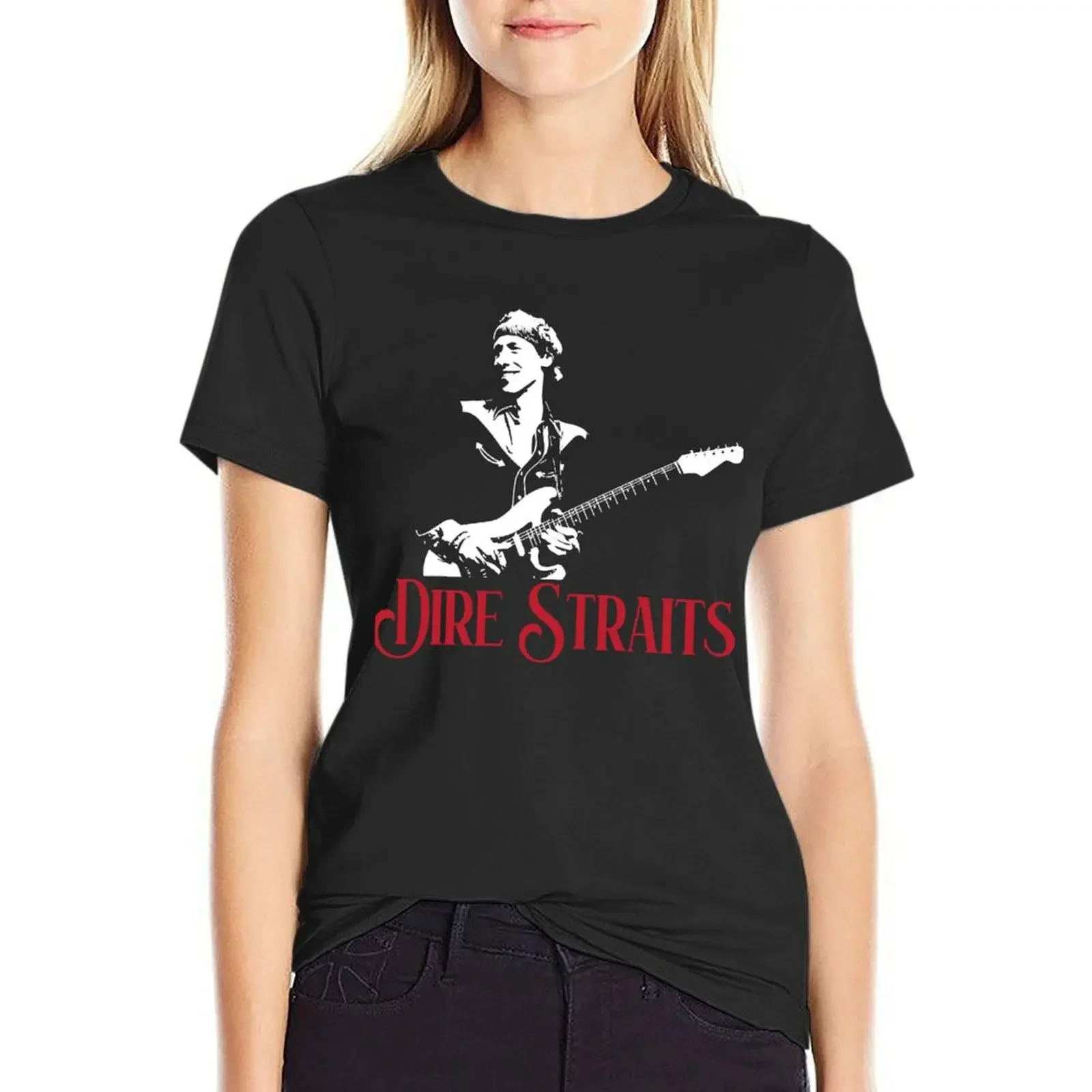 Rock band Dire Straits T-Shirt Blouse cute tops summer tops Women tops