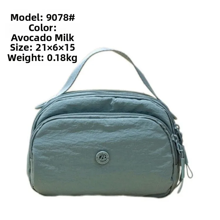 

Summer New Ox Cloth Crossbody Handbag Women's Small Bag Two-Purpose Nylon oulder Bag Lightweight Handheld Bag Ele
