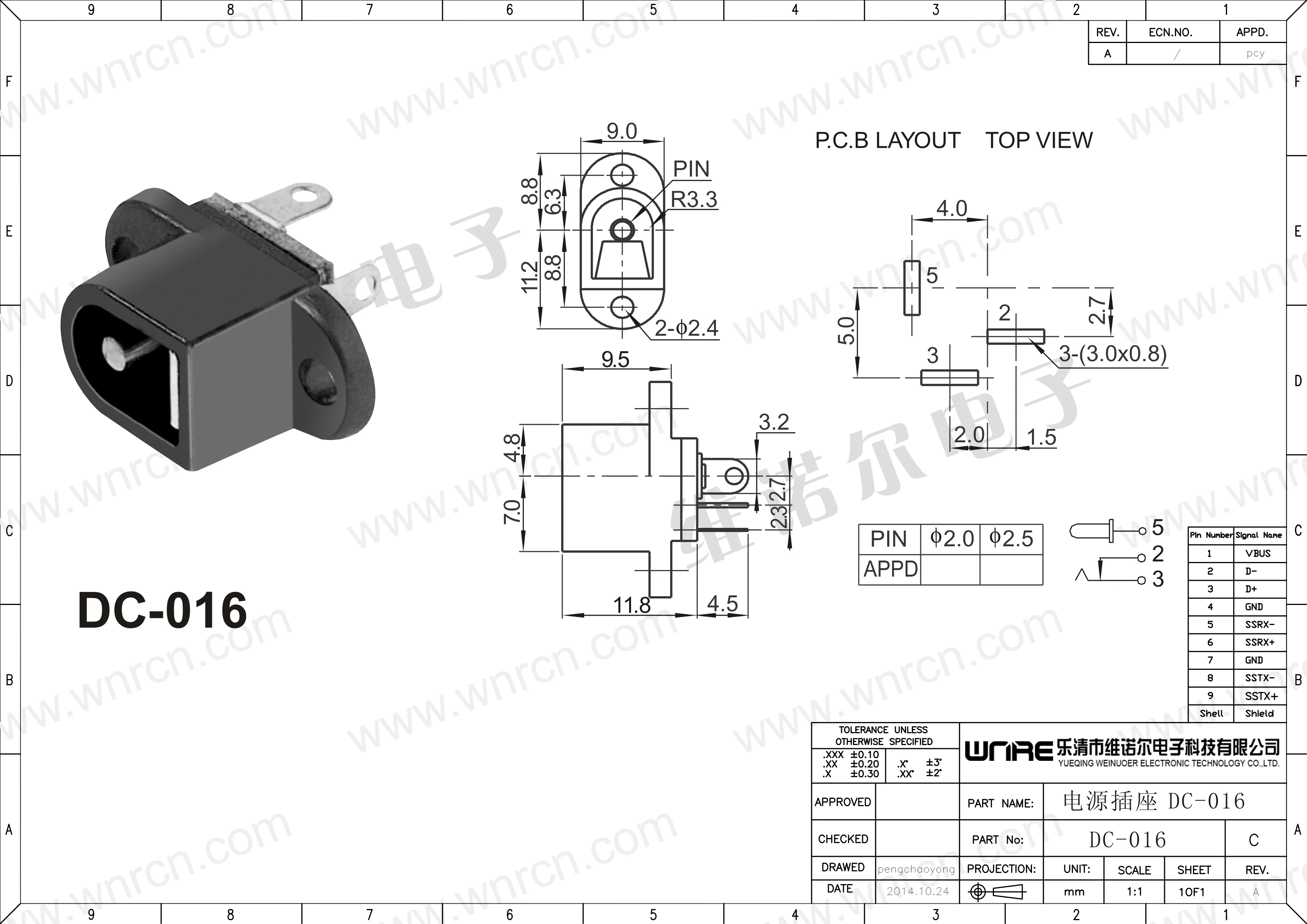 DC Power Socket With Screw Holes 5.5*2.1mm/5.5*2.5mm Interface DC-016 Black Connector Female Equipment Product Charging Port