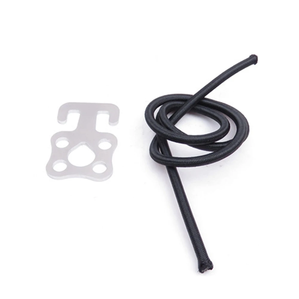 AEB0-Scuba Diving SS Plate Hook With Bungee For Backmount Sidemount BCD And Dry Suit