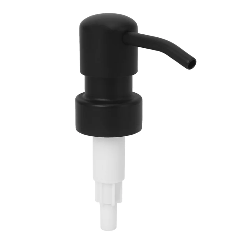 

ABGE-Сменный насос для дозатора мыла, 12 упаковок из нержавеющей стали с черными насосами с металлическим покрытием подходят для стандартных 8 унций/16 унций