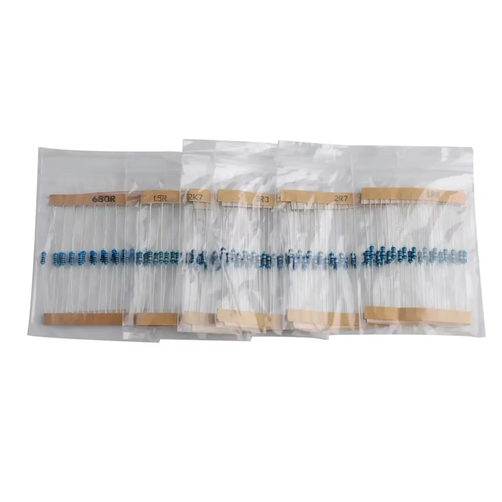1/4W Resistor Metal Film 1% Precision 30 Values Each Value Individual Packaged Resistors Kit for Arduino