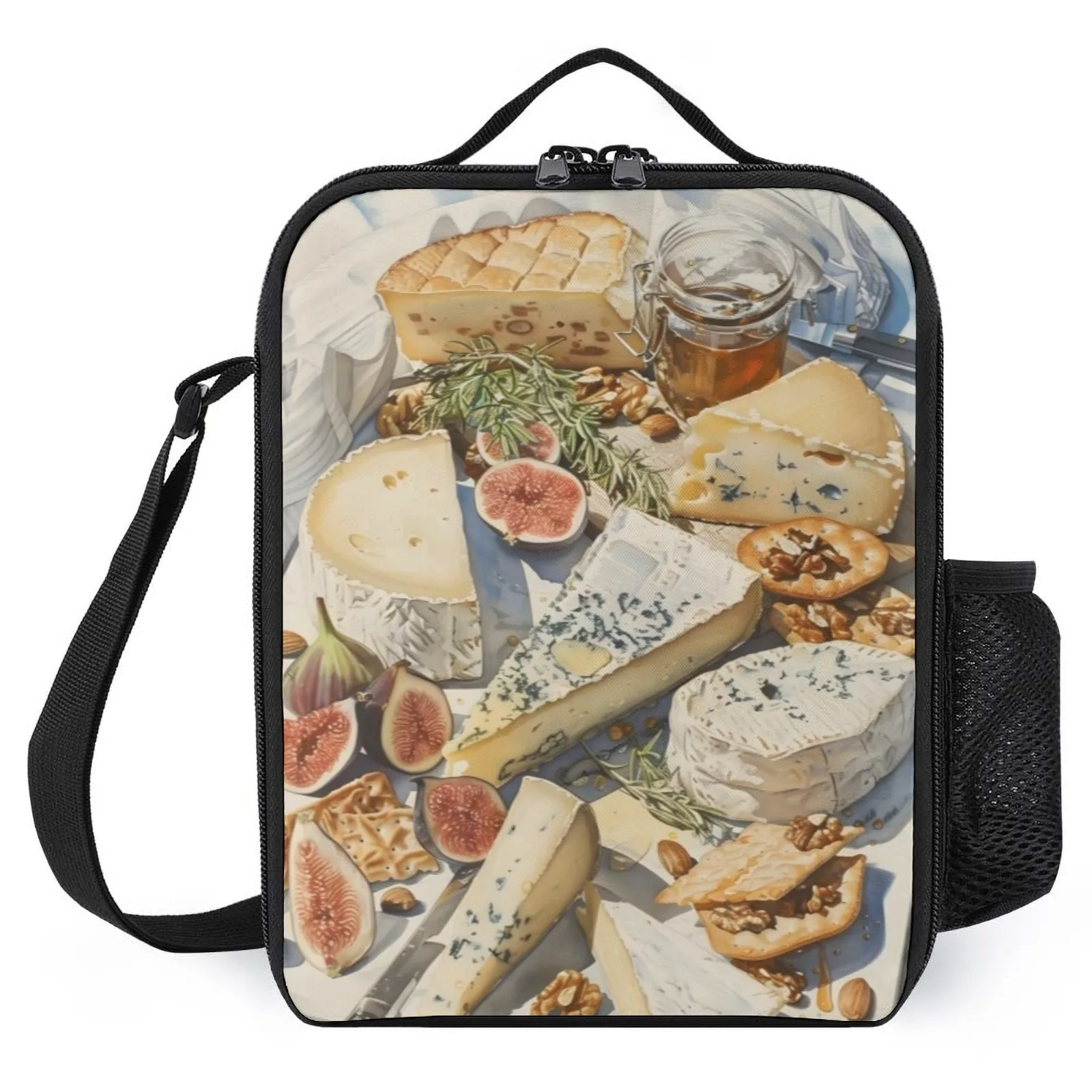 

Cheeseboard Delights Koeltas Printed Lunch Bag Thermal Kids Cute Lunch Bag Insulation Lunch Box Bag