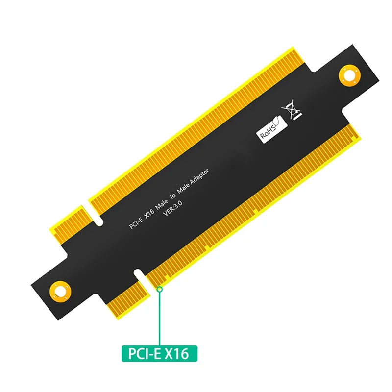 A19E-PCI Express 3.0 16X Male To Male Adapter Connector Riser Converter PCI-E X16 To PCE-E X16 Extend PCB Board Design