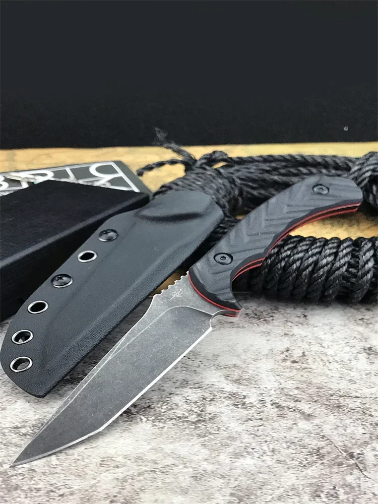 

Охотничий нож с фиксированным лезвием TOOR, D2 лезвия, G10, ручка, уличный прямой нож для бушкрафта, тактический инструмент для кемпинга, Edc с ножнами