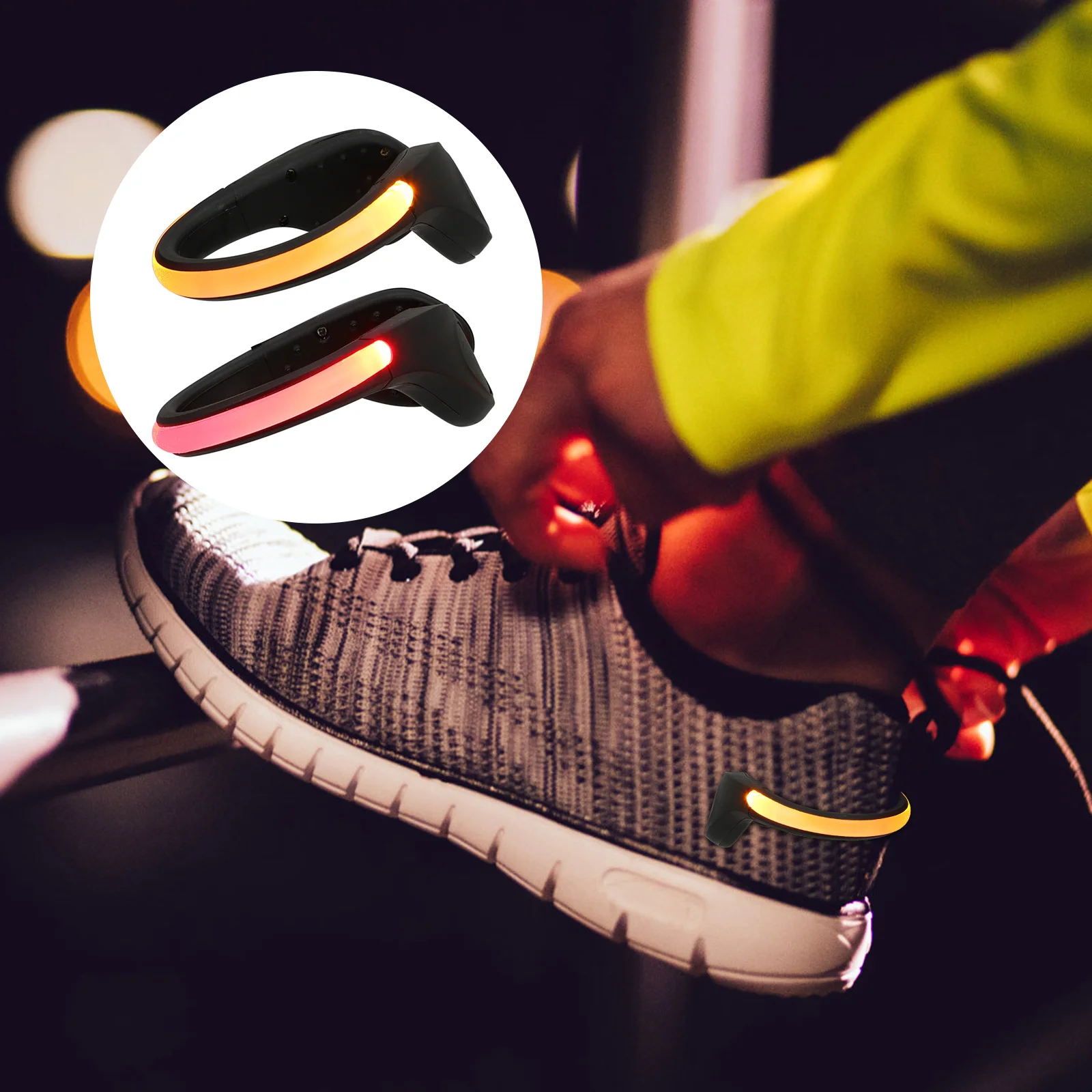 

2Pcs Night Running Shoe Clip Light Multi Settings High Visibility for Outdoor Sports Cycling Jogging Walking Safety Warning