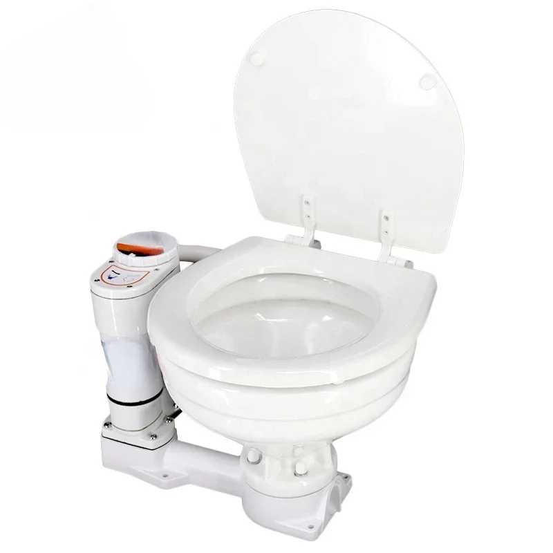 

Sell like hot cakes accessories direct current sitting toilet manual automatic toilet flushing applicable to RV camper