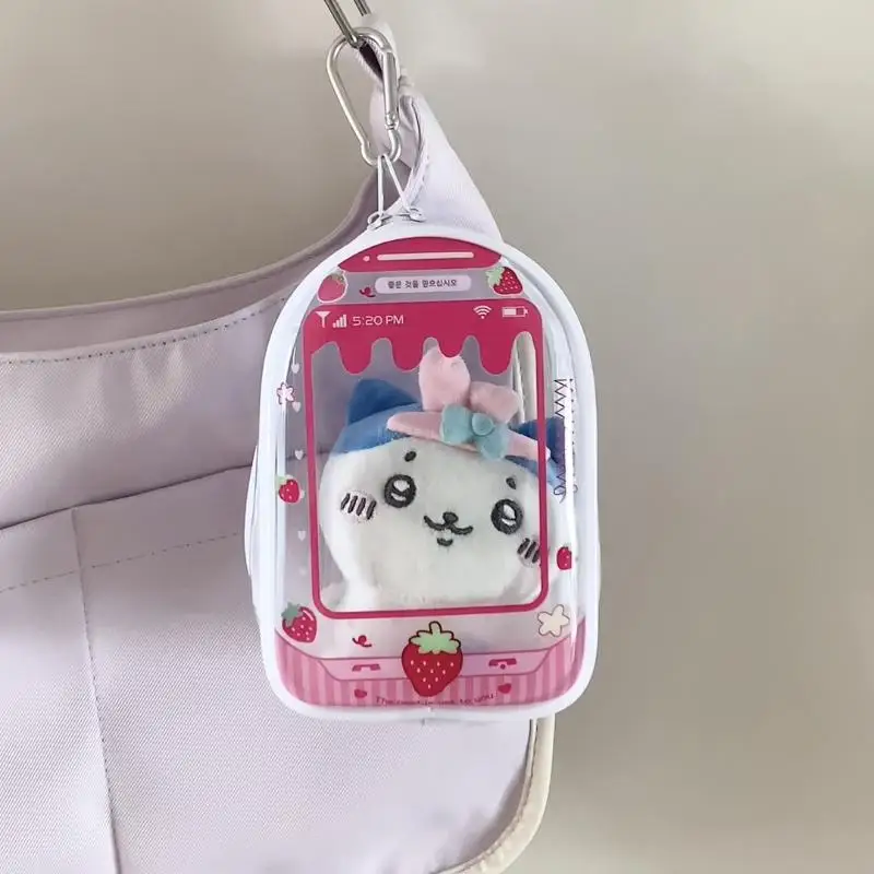 Package Pendant Used To Store Dolls Transparent Thicken Classic Plush Doll Storage Pouch Fashion Bag Keychain