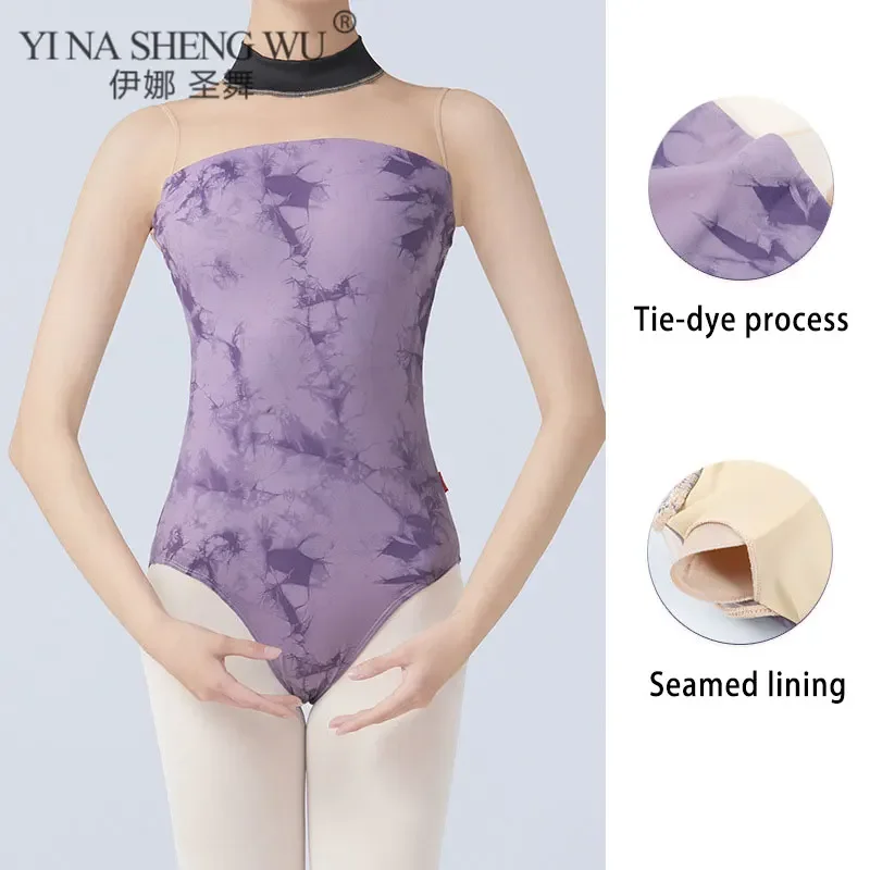 Dance Clothes Adult Classical Dance Gauze Summer Dance Jumpsuit Ballet Dance Practice Leotard Women Art Test Gymnastics Bodysuit