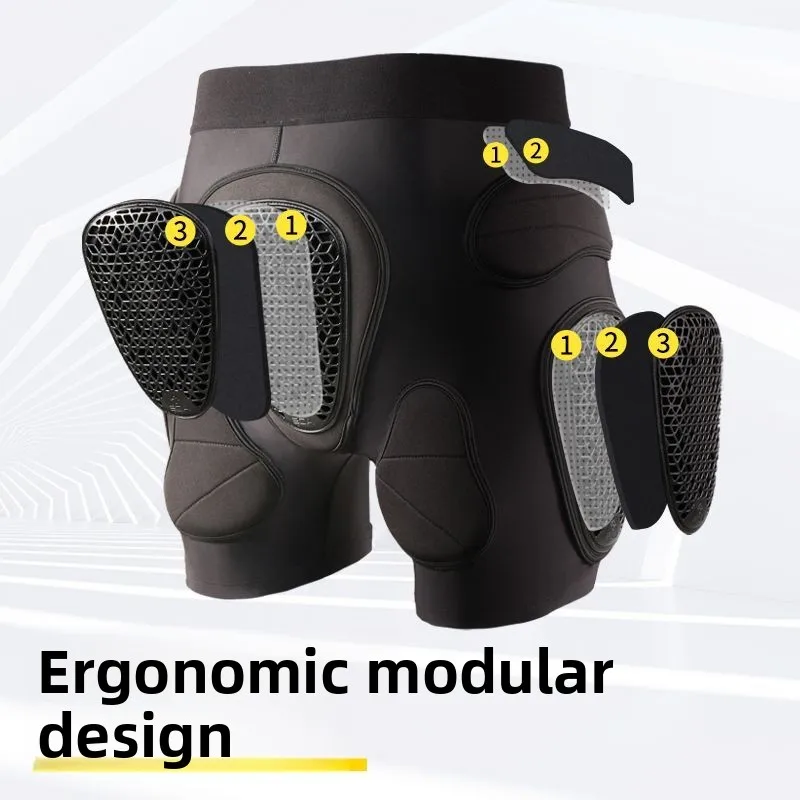 Gnuine Outdoor Ski Elbow Pads Hip Pads Inner Wear, Single and Double Board Armor Anti-Drop Protective Gear Equipment