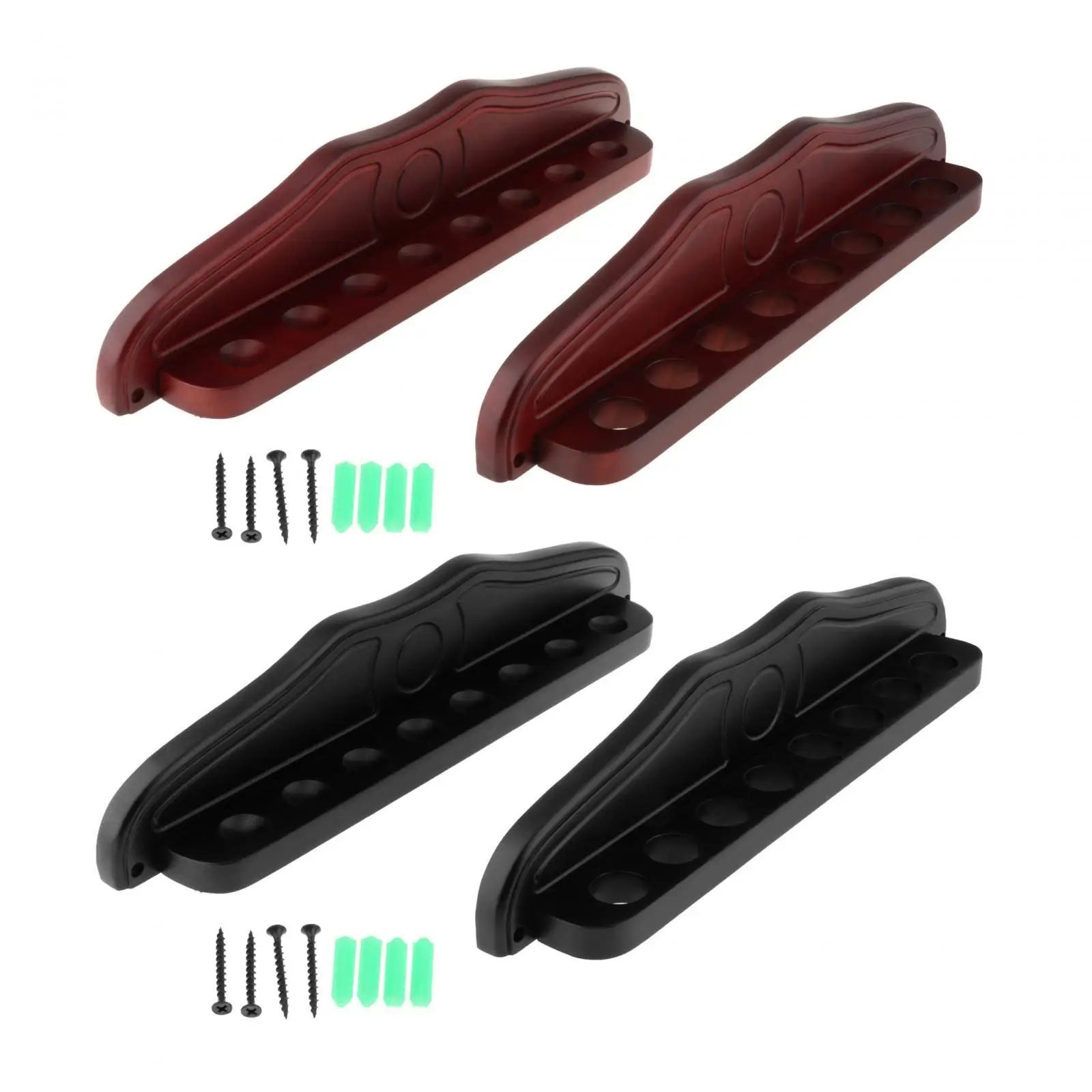 

Wooden Billiard Cue Rack Wall Mounted Pool Stick Holder Storage Organizer 8 Cues for Pool Game Room