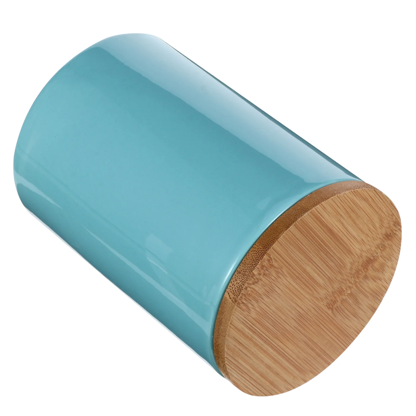 

Moisture proof Sealed Food Containers Airtight Storage Jars Ceramic Bamboo Material Long Term Use Safe Packaging Dry Food Coffee