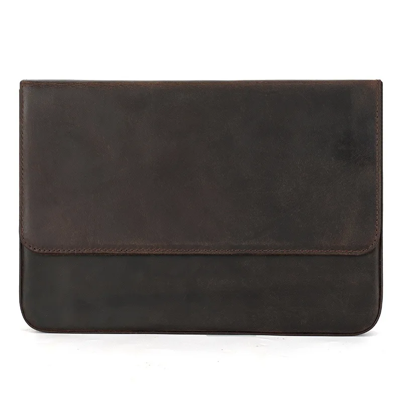 Leather pencil case 12 pcs handmade magnetic drawer type student office pen storage box