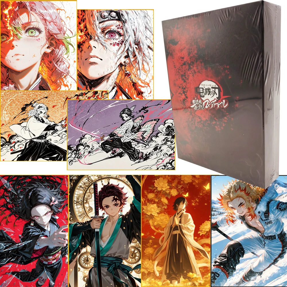 Коллекционные карточки с персонажами аниме «Истребитель демонов»: модный и изысканный дизайн, сувенирные карточки, игрушки и подарки для детей