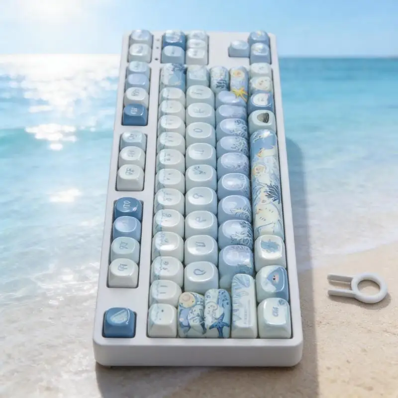 

Cartoon MOA Height Keycaps Offering Mirror Like Polishing and Enhances Durability