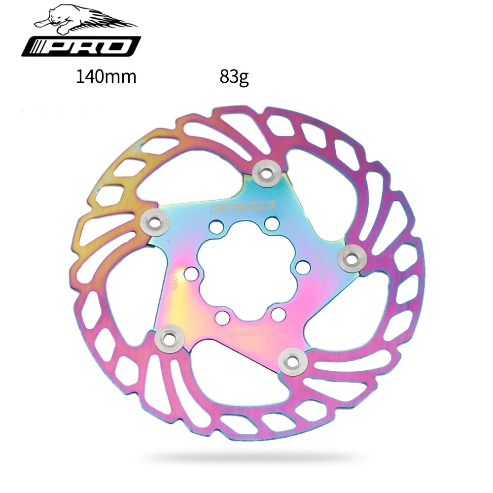 Electroplate Color IIIPRO Mountain Bike Stainless Steel 140mm 160mm 180mm 203mm Floating Disc Brake Rotor Bicycle Parts