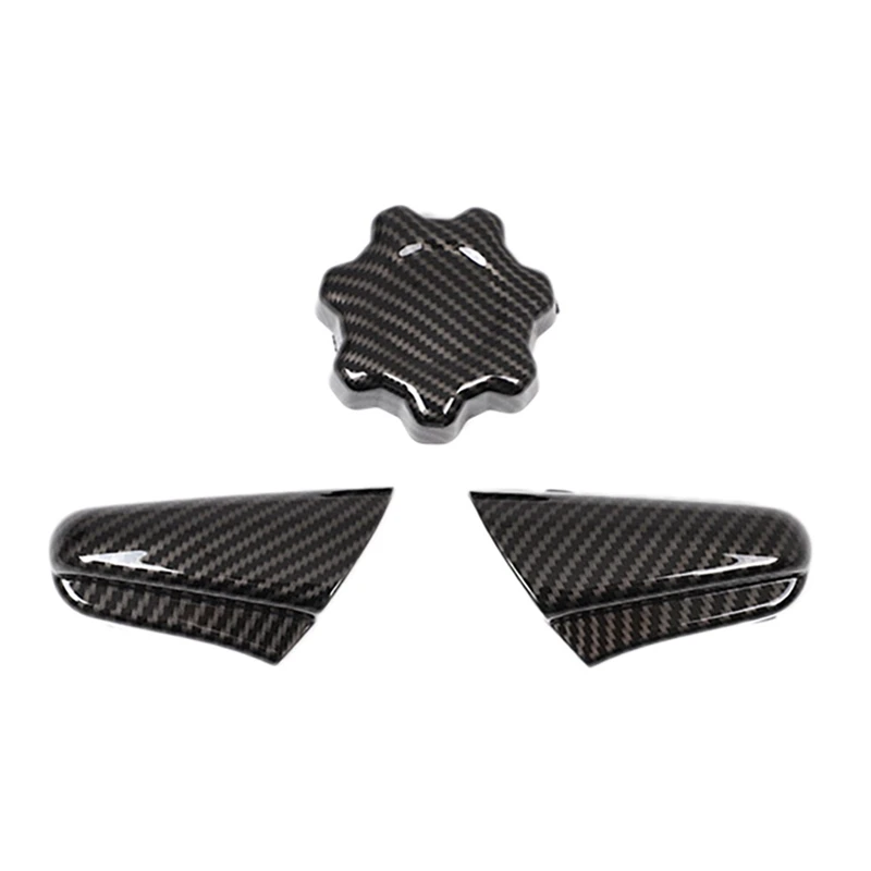 3Pcs Rustproof Protector Protective Cover For Seat Adjustment Button For 2016-2020 Toyota Tacoma Carbon Fiber Pattern