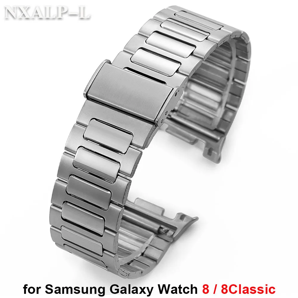 Edelstahl-Armband für Samsung Galaxy Watch 8 40mm 44mm Metall-Uhrenband Correa für Samsung Galaxy Watch 8 Classic 46mm Bänder