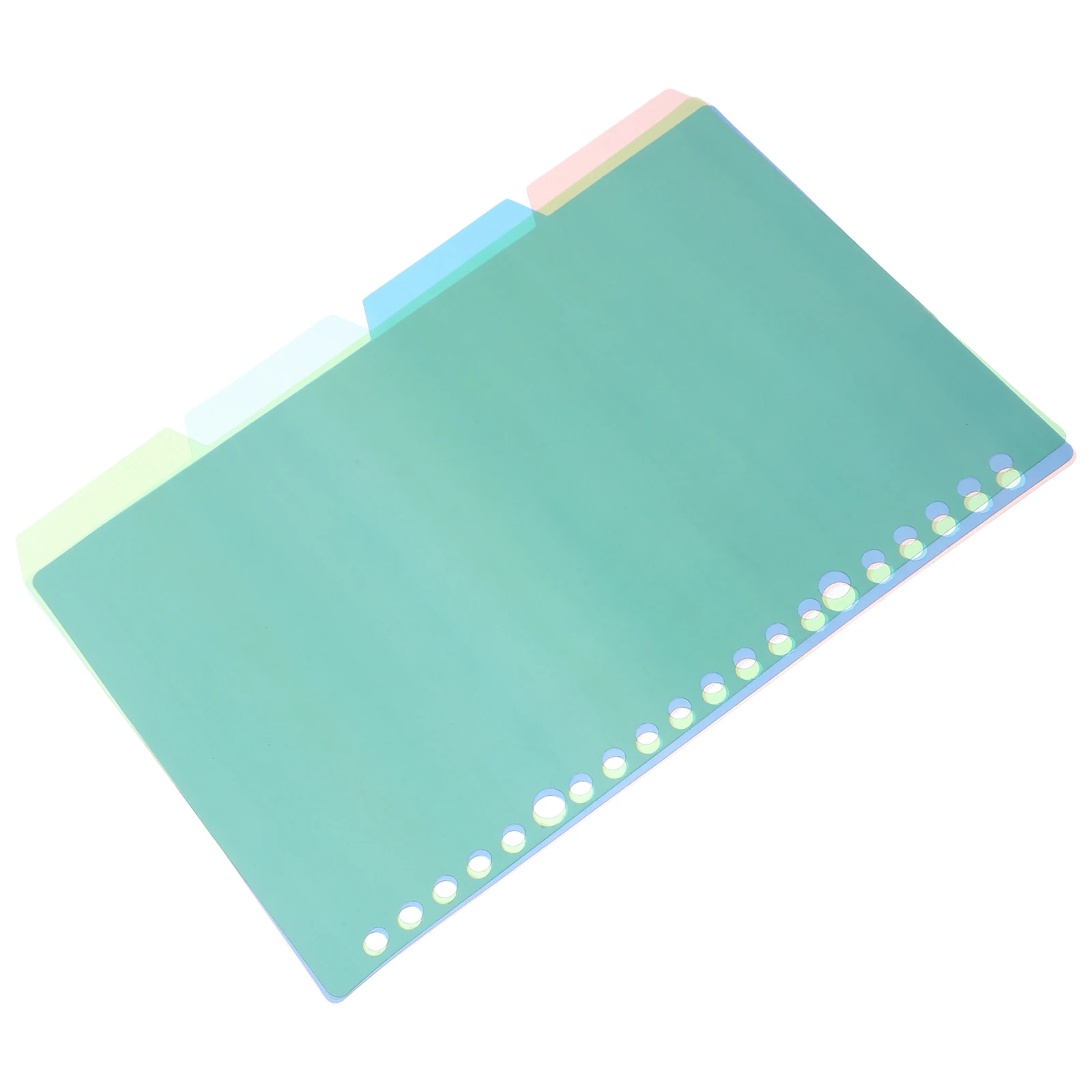 10 Sets 4 Colors Retro Index Dividers A5 B5 Notebook Tabs Page Markers Binder Separators Document Organizer Plastic Notepad