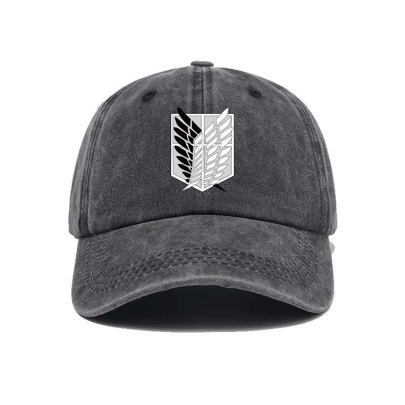 Attack of the Giant Survey Corps Жедармерский полк Свобода Кепки с крыльями Бейсболки для мужчин и женщин Простая кепка оттенка