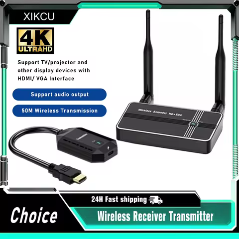 50M 1080P 4K 60Hz Wireless Receiver Transmitter HDMI Video Audio Extender Display Adapter Dongle for TV Box Monitor Projector PC