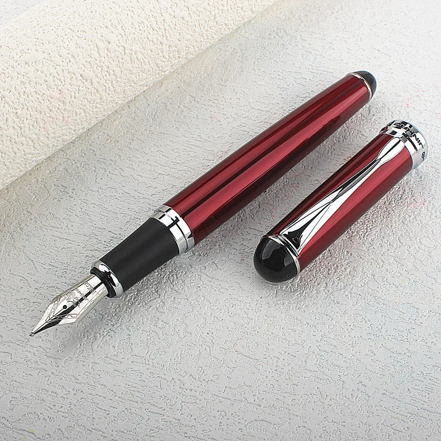New Jinhao X750 Deluxe Black 18kgp Fountain Pen 18kgp Medium Nib Fountain Pen Hot Black