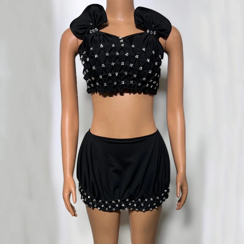 Costume de brevSexy en Tricot pour Femme, Tenue de Festival, ix, Pôle brev, Bikini, Bar, Ds Dj, Vêtements de Scène, XSaster 75