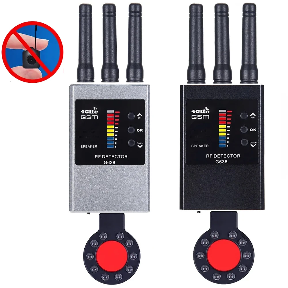 1MHz-8000MHz Radio Detect Anti Spy Hidden Camera Find Out GSM Audio Bug Lens GPS Tracker rf detector spy Gadgets technology