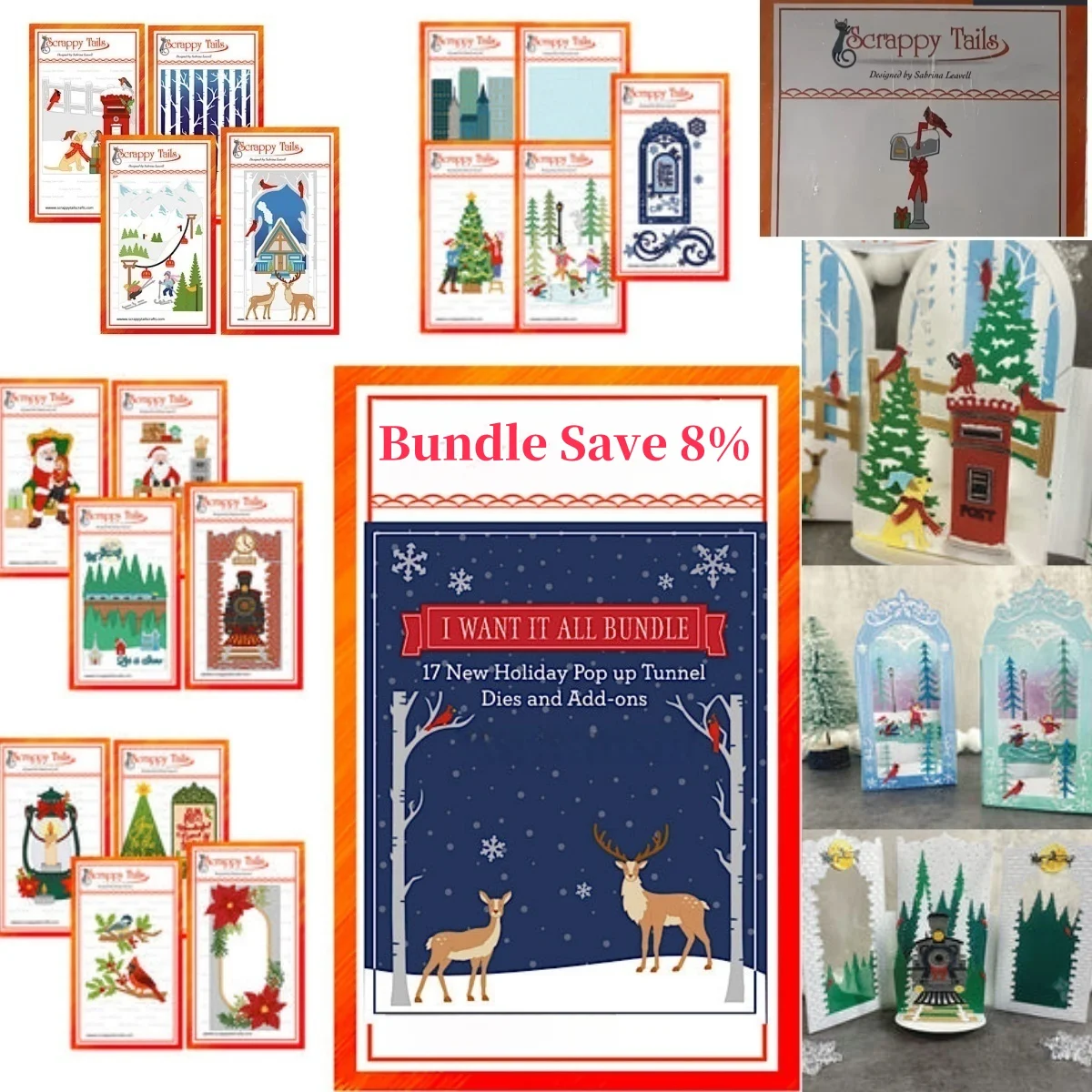 

November New 2025 Christmas Pop Up Poinsettia Train Trees Santa Snowflake Metal Cutting Dies for DIY Card Scrapbook Decoration