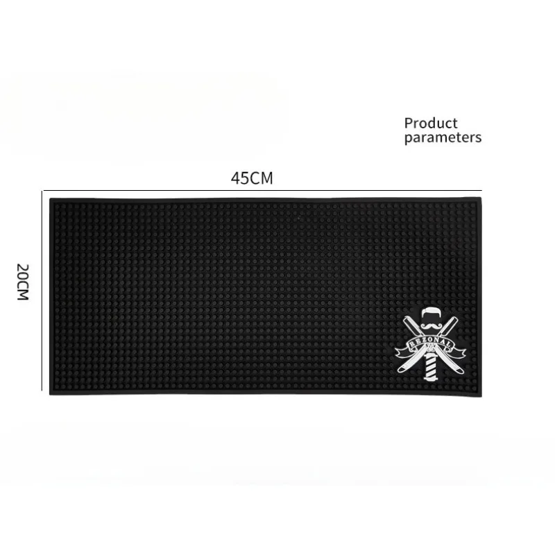 Non-Slip Barber Mat Skull Pattern Silicone Waterproof Professional Scissors Combs Hairdresser Tool Organizer Pad for Salon Tools