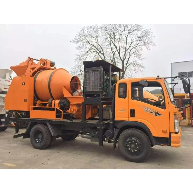 Customized Factory Direct Wholesale Integrated Concrete Mixing Pump One-Step Operation Efficient Delivery System For Constructio