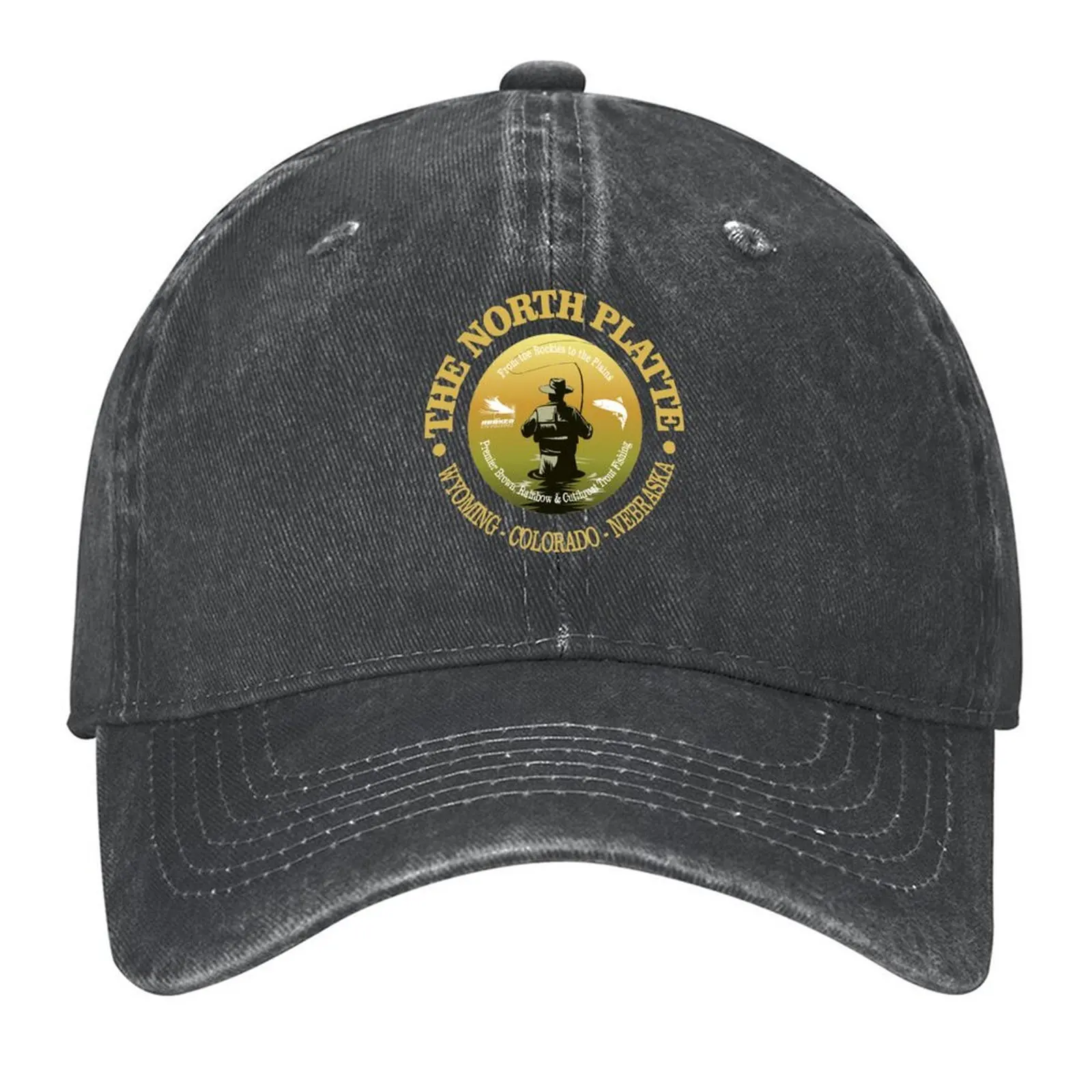 

North Platte River Fly Fishing (FSH) Baseball Cap Anime luxury woman cap golf hat genuine Ball Cap For Girls Men's