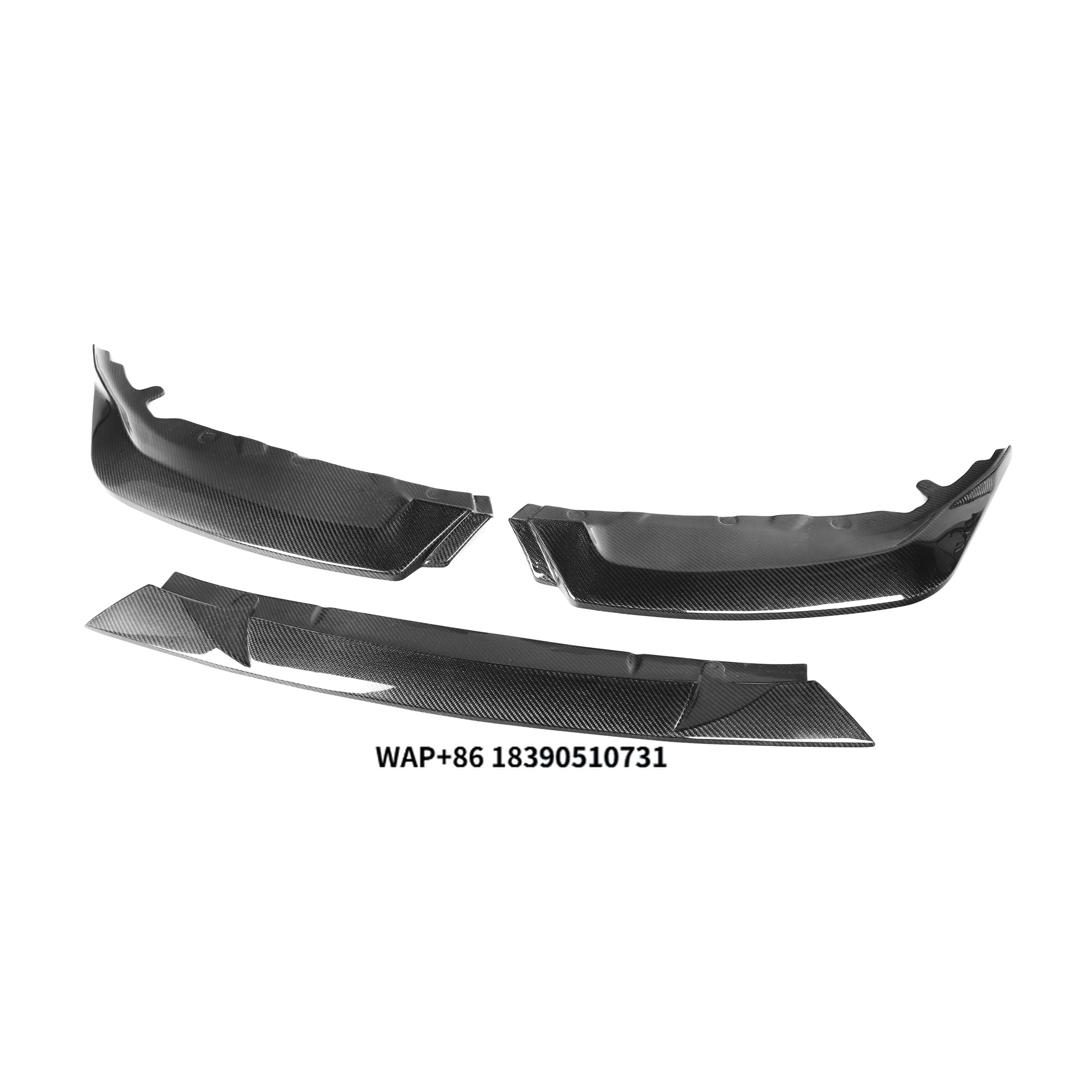 

Wet Carbon Fiber Car Parts R44 Style Gloss Black Front Lip Front Bumper Lip Splitter for M2 Two-door G87 2023+
