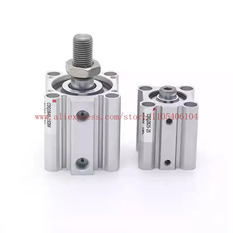 1PCS Thin Cylinder CQ2B/CDQ2B20/25/32/40 - 10/15/20/30/35/75/100DZ/DMZ