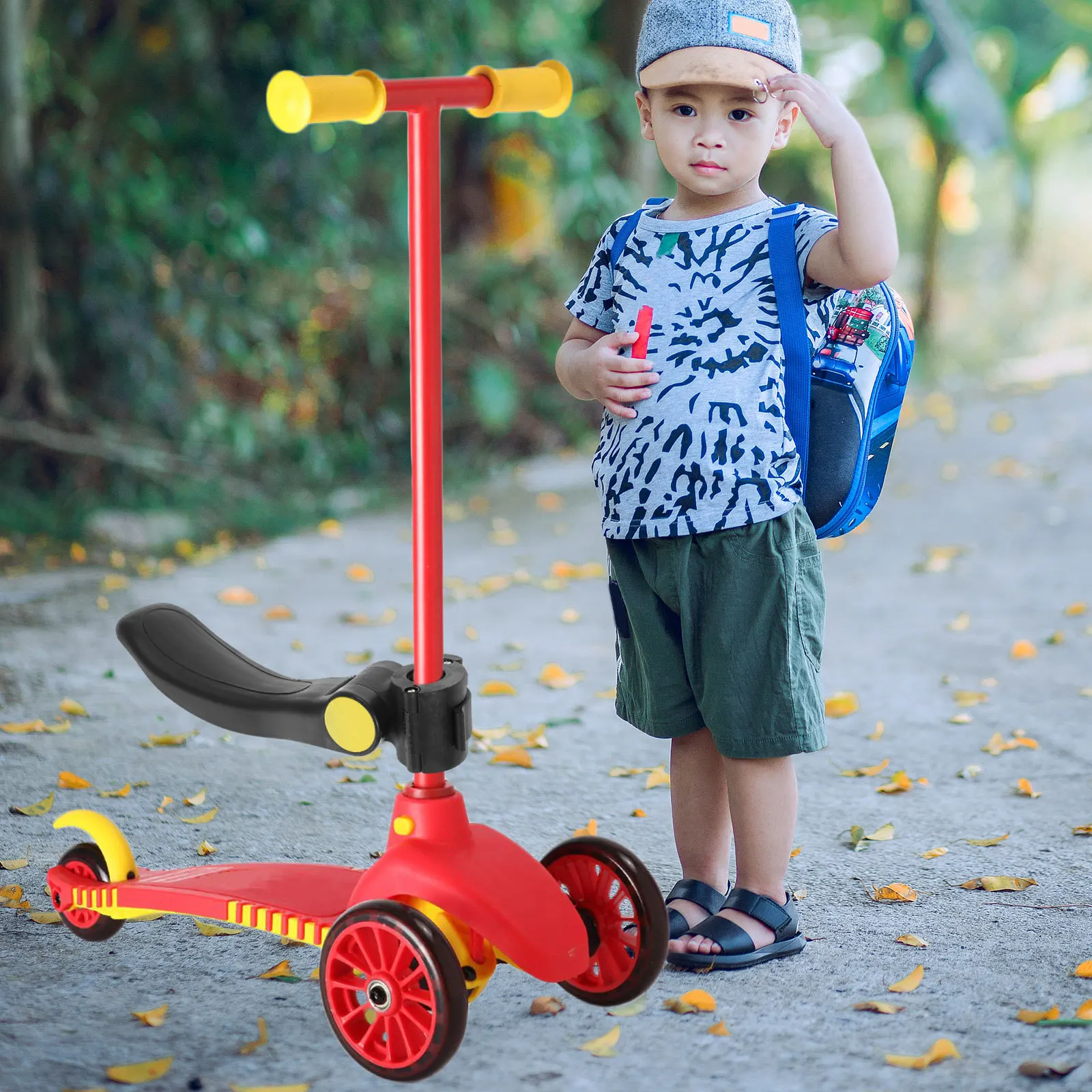 

Scooter Seat Adjustable Comfortable Portable Detachable Padded Saddle Child Scooter Seat Add-on for Young Riders