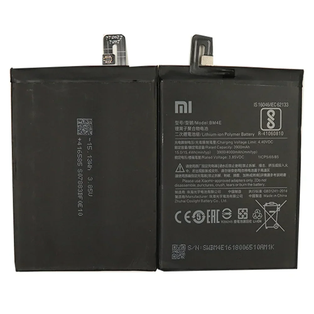 2024 Years 4000mAh BM4E 100% Original Battery For Xiaomi MI Pocophone F1 POCO F1 Mobile Phone Bateria Battery Fast Shipping