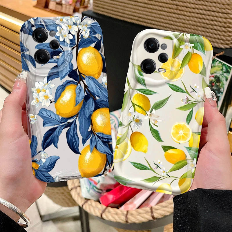 Custodia morbida per telefono Summer Fruit Lemon per Xiaomi Redmi Note 14 13 12 11 10 9 Pro Plus 14S 12S 11S 10S 9S Redmi 14C 14R 13C 12 4G 5G