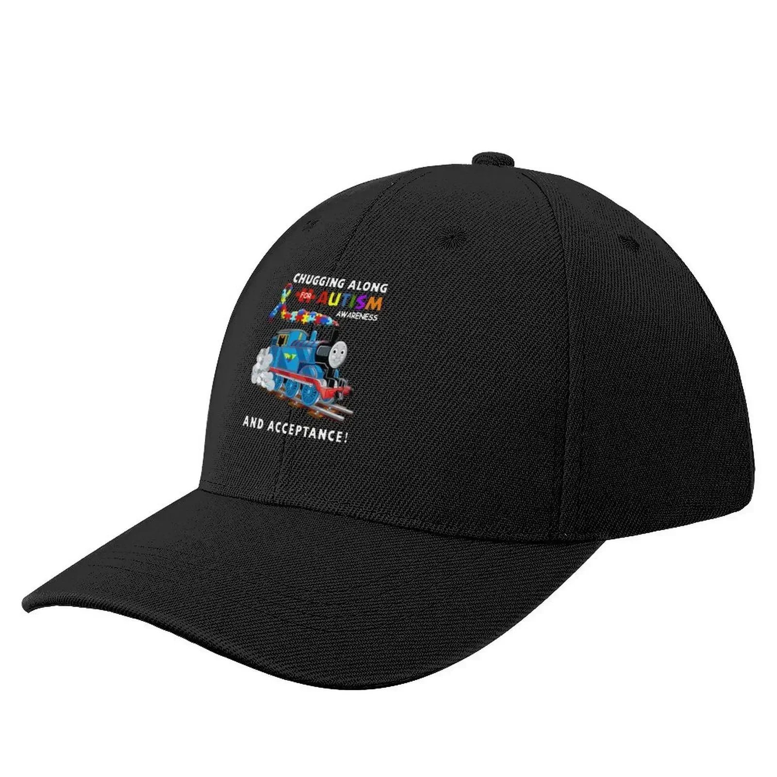 Train Chugging Along For Autism Awareness And Acceptance Baseball Cap fashionable Trucker Hat Caps Male Women's