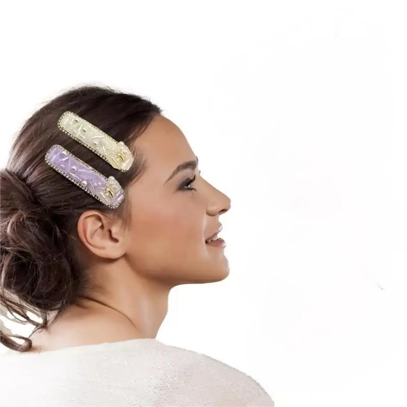 Luz de luxo high-end cheio de diamante cristal hairpin temperamento acessórios de cabelo para womenories