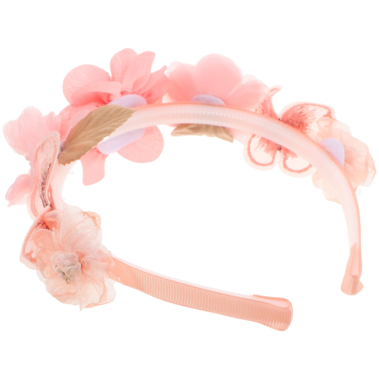 

Simulated Flower Headband Hair Accessories Children Toddler Girl Plastic Floral Baby European American Durable Sweet Fashion