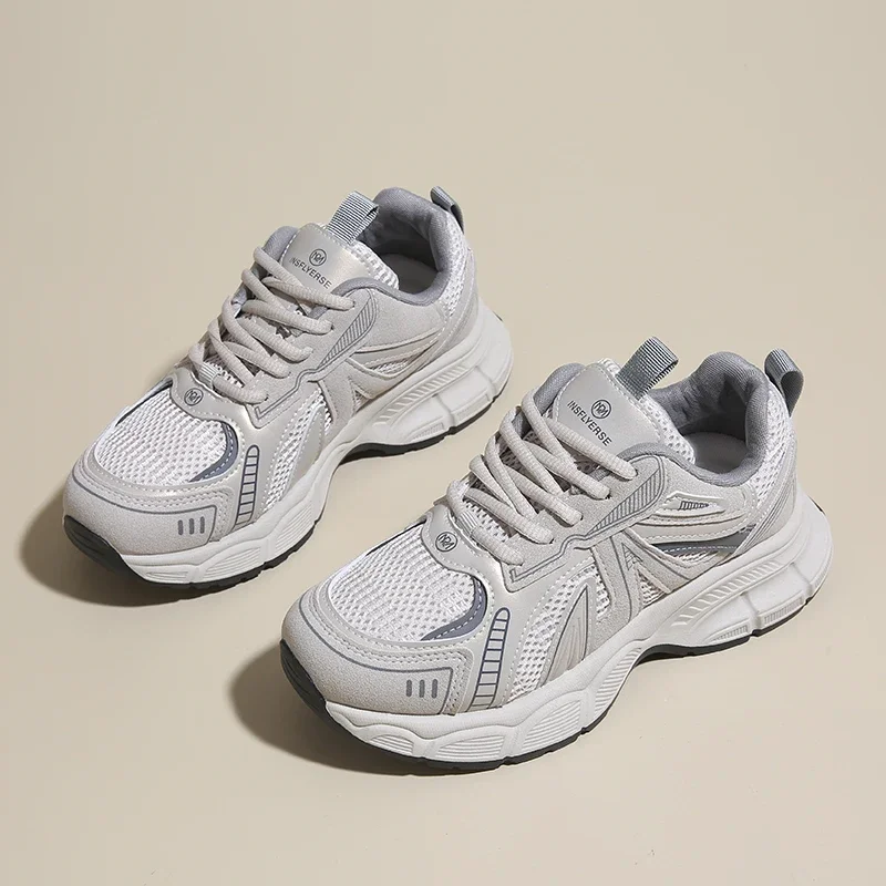 

Универсальная удобная спортивная обувь на толстой подошве, летняя спортивная обувь унисекс с сетчатой подкладкой, резиновая подошва, обувь для взрослых, повседневный стиль, на плоском каблуке