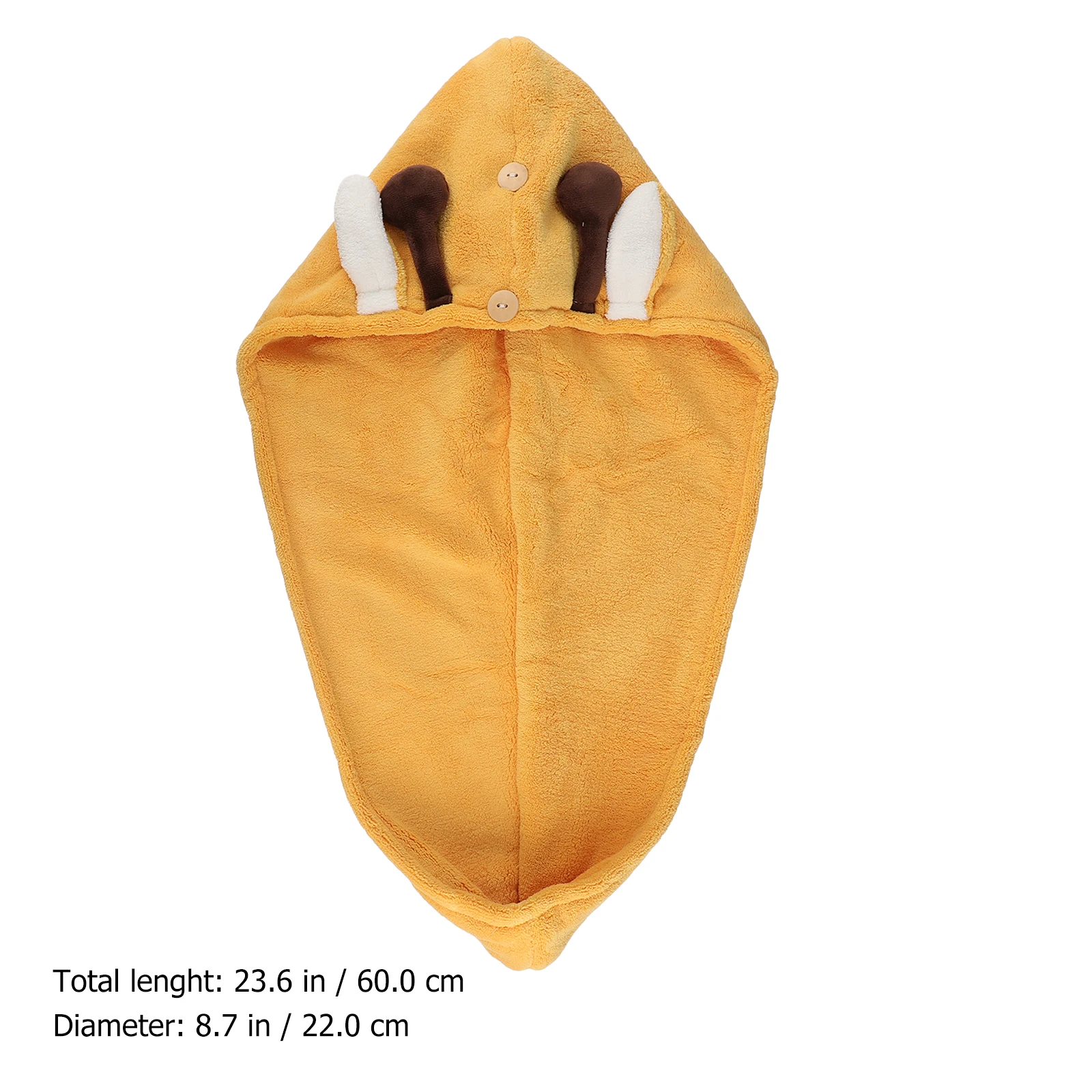 Fast Drying Cap Shower Towel Bath Hat Foldable Fiber Elastic Ring Fixed Buttons Long Short Gift
