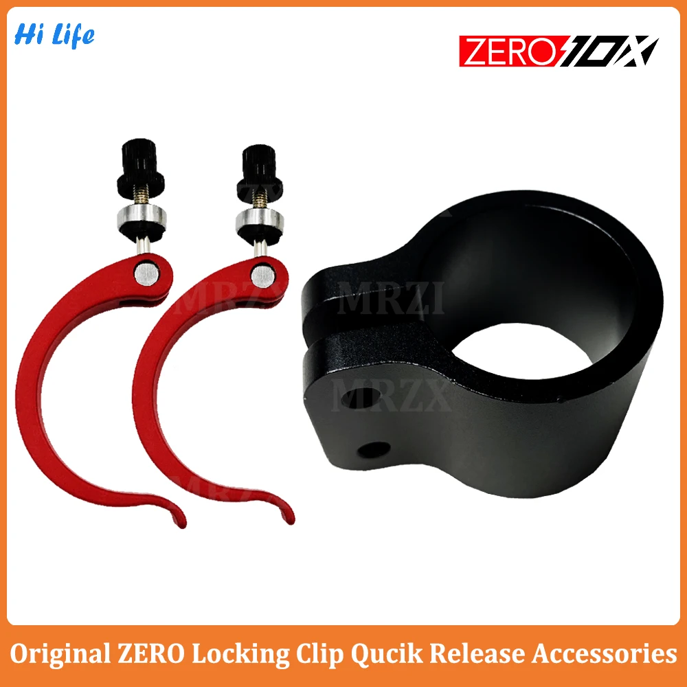 Original Zero Accessories Zero 10X 11X E-scooter Locking Clip Qucik Release Part Folding Clamp Lock of Vertical Stem