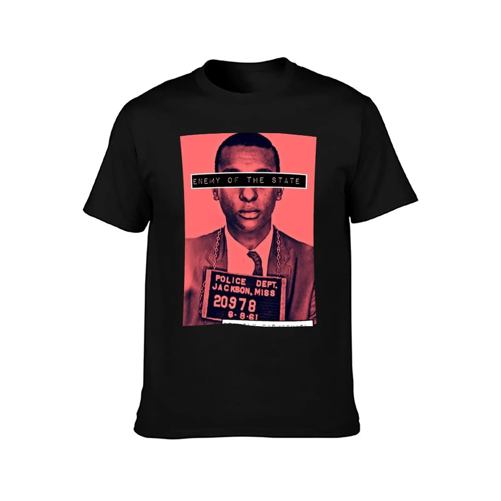 Stokely Carmichael (R) T-Shirt Vintage Print Crew Neck Tee T-Shirt