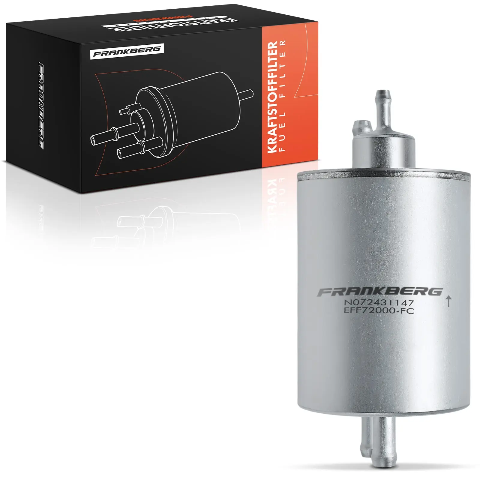 Frankberg 1x Kraftstofffilter für Mercedes-Benz C-Klasse W203 S202 E-Klasse W210 CLK CLC SLK 05097052AA 05097053AA KL82