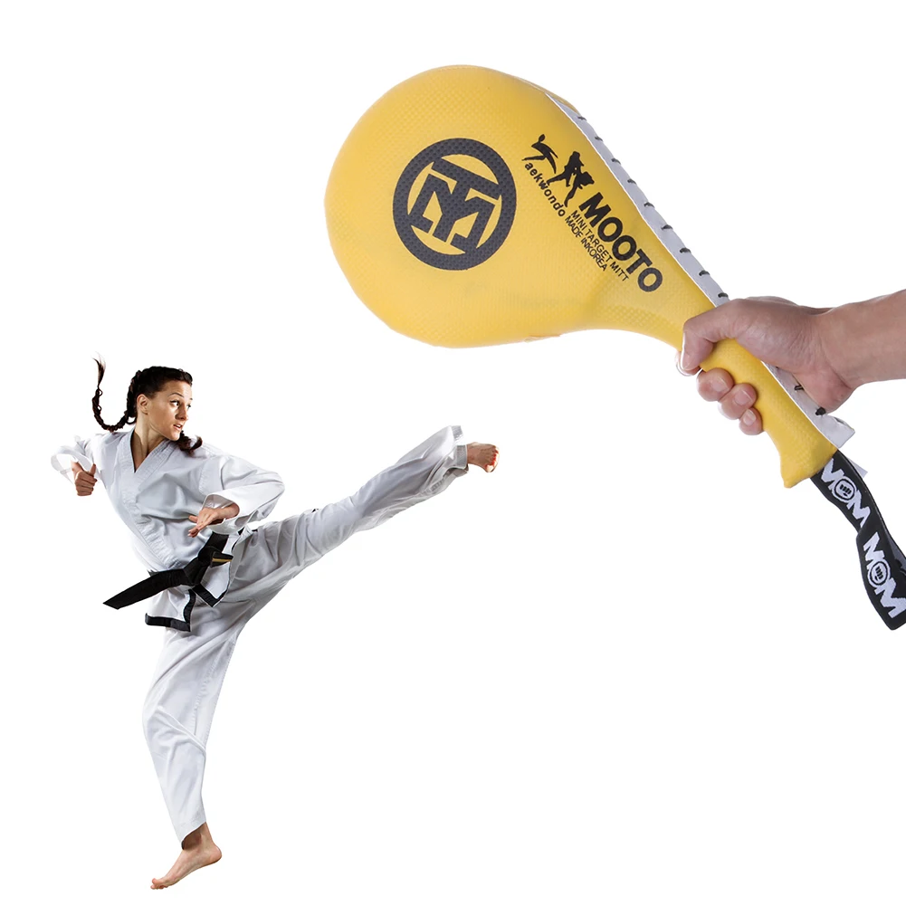 2-1pcs Kids Taekwondo PU Rebound Sponge Durable Double Kick Pad Target for Tae Kwon Do Karate Kickboxing SANDA Training Small