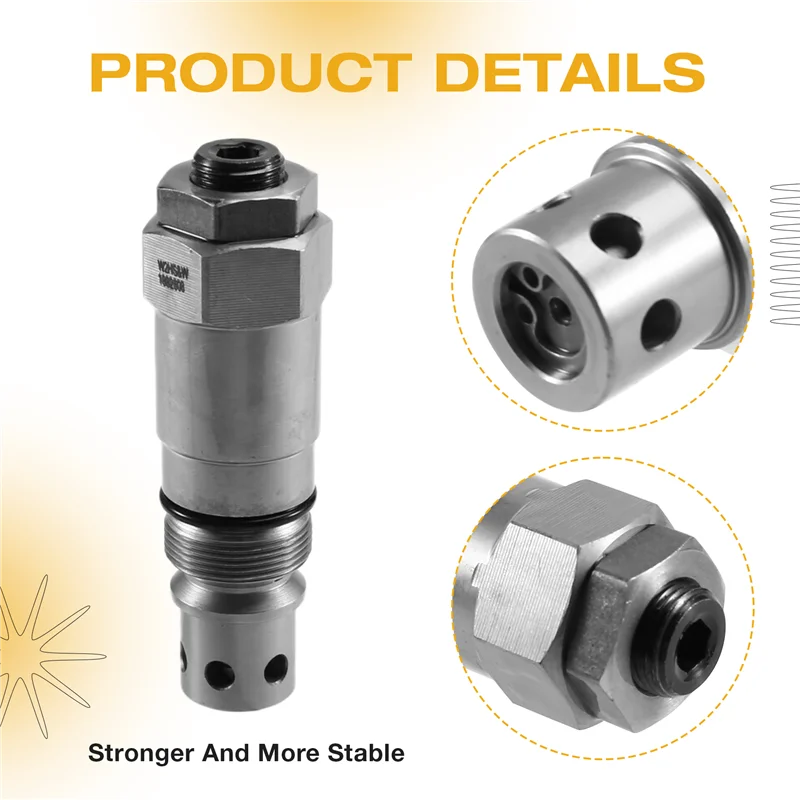 วาล์วระบายแรงดันหลัก ปั๊มไฮดรอลิก 421-43-27460 ใช้ได้กับรถขุดตักดิน Komatsu WA420 WA800 อะไหล่รถตัก