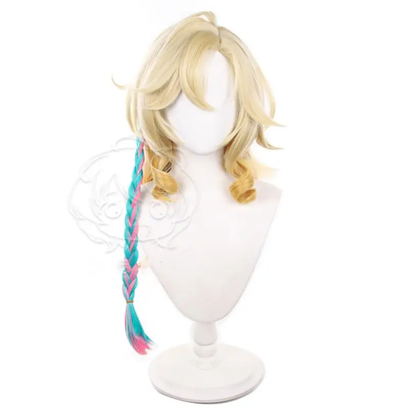 Anime Genshin Impact Xilonen Cosplay-Perücken, Cosplay-Kostüme, Kopfbedeckung, 70 cm lange, simulierende, dick gefärbte, bauschige Langhaarperücken – Detail 2