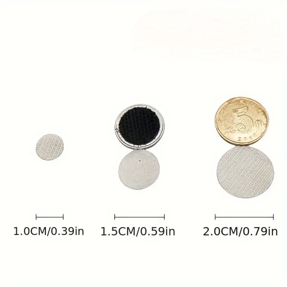 100/1000 pairs of 10/15/MM round strong dot tape, DIY self-adhesive round dot tape, round hook and loop tape, strong adhesion