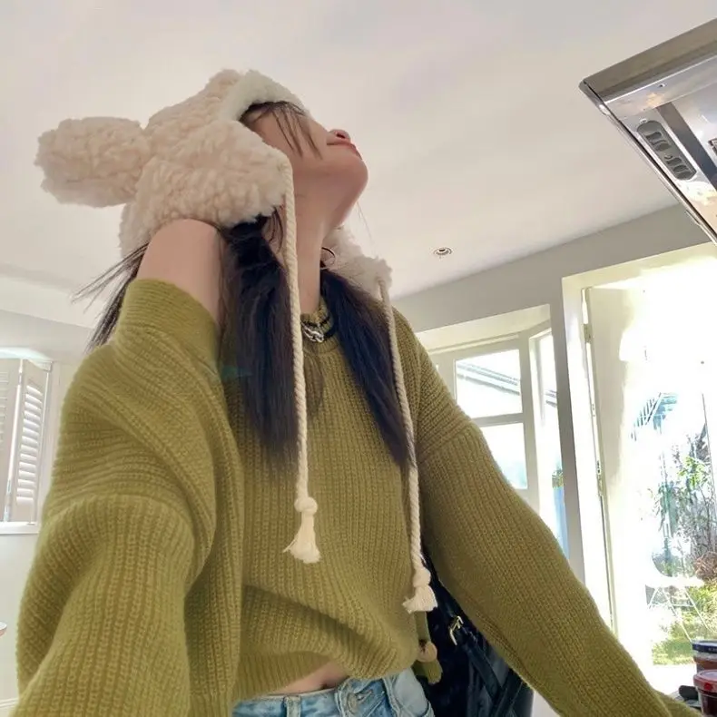 Koreanische gestrickte Leibchen Strickjacke zweiteiliges Set für Frauen lose Design kurze Pullover Weste Set